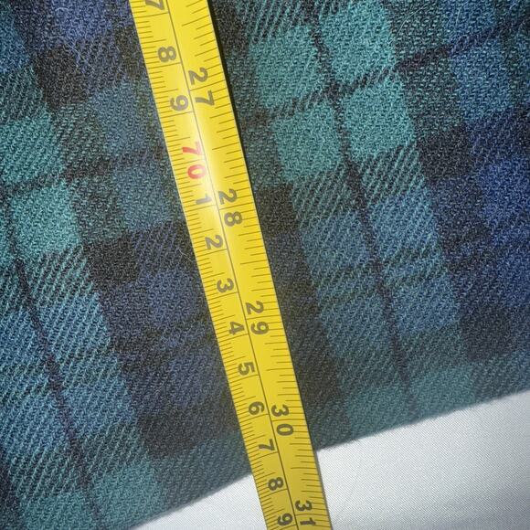 Vintage Pendleton Women’s 18 Wool Blazer Jacket Green Blue Tartan Plaid - Picture 6 of 8